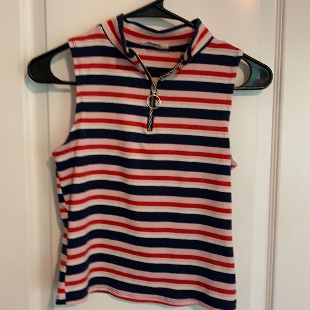 Zipper Tank Top